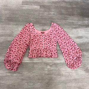 STAUD Gisele Blush Mushroom Top Size 0